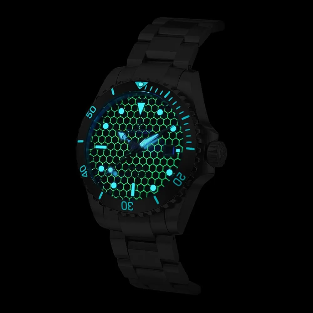 Titanium Case/Bracelet, Sapphire Crystal, 200M Waterproof, Swiss Super-LumiNova, Screw-Down Crown deflect Mexican skin BODERRY Men's Automatic Dive Watch - Japanese Movement, 