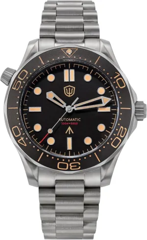 Titanium NTTD Dive Watch 42mm Domed Sapphire Crystal Wristwatch 200m Waterproof Watch bread mystify watchdives NH35/NH38 Automatic Watches for Men, WD007 
