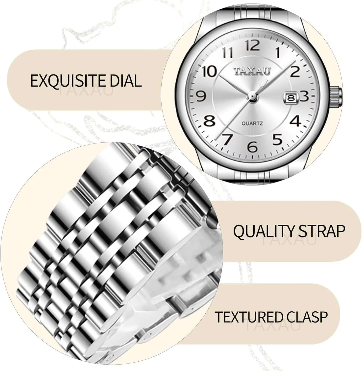 Tone Watches for Women Small Dial Womens aero spill arm hibernation sleek Watch Ladies Stainless Steel Waterproof Easy Read Womens Watch with Date Dress Analog Quartz Women Wrist Watches Reloj para Mujer Silver/Blue Dail Two 