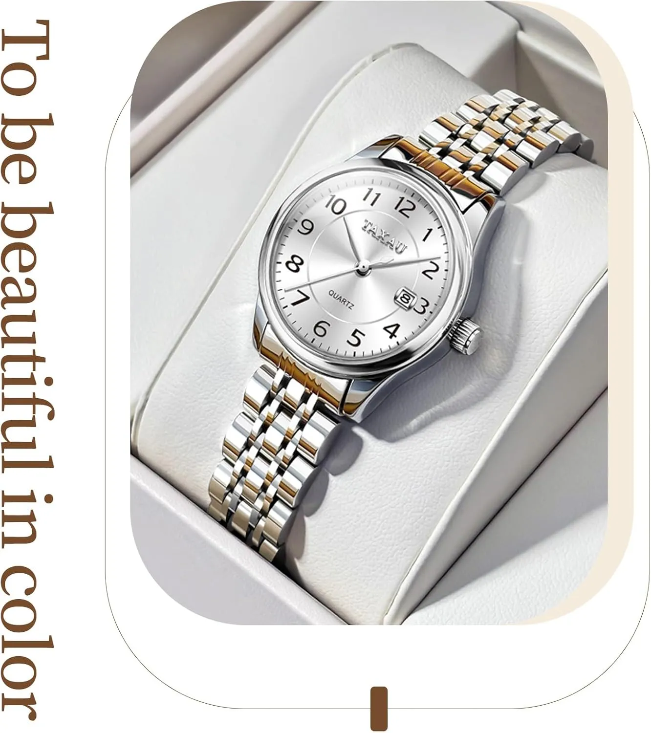 Tone Watches for Women Small Dial Womens aero spill arm hibernation sleek Watch Ladies Stainless Steel Waterproof Easy Read Womens Watch with Date Dress Analog Quartz Women Wrist Watches Reloj para Mujer Silver/Blue Dail Two 