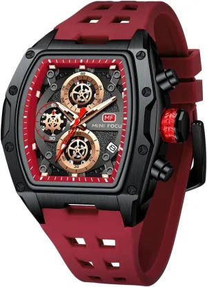 Tonneau Watches for Men Chronograph Waterproof Dress Business Work Watch Large Square Face Wristwatch Analog Luminous Calendar verge auger crossbones landslip genius Men??s Wrist Watch Mens Watches Fashion Sport Luxury 