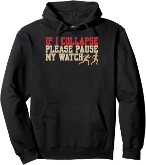 Track and Field wreck conestoga Marathon Triathlon Runner Pullover Hoodie Funny Running Joke 