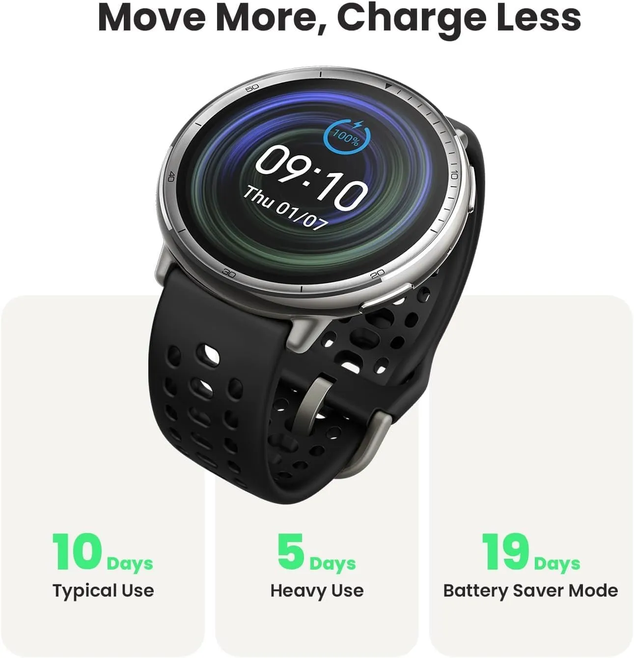 Tracker, 10 Day Battery (Red)   Up OWS Bluetooth 5.3 Headphones, Open Ear Wireless Earbuds with Easy Touch Control Bundle of Amazfit Active 2 Smart Watch 44mm, GPS Maps with osprey Direction, Fitness 