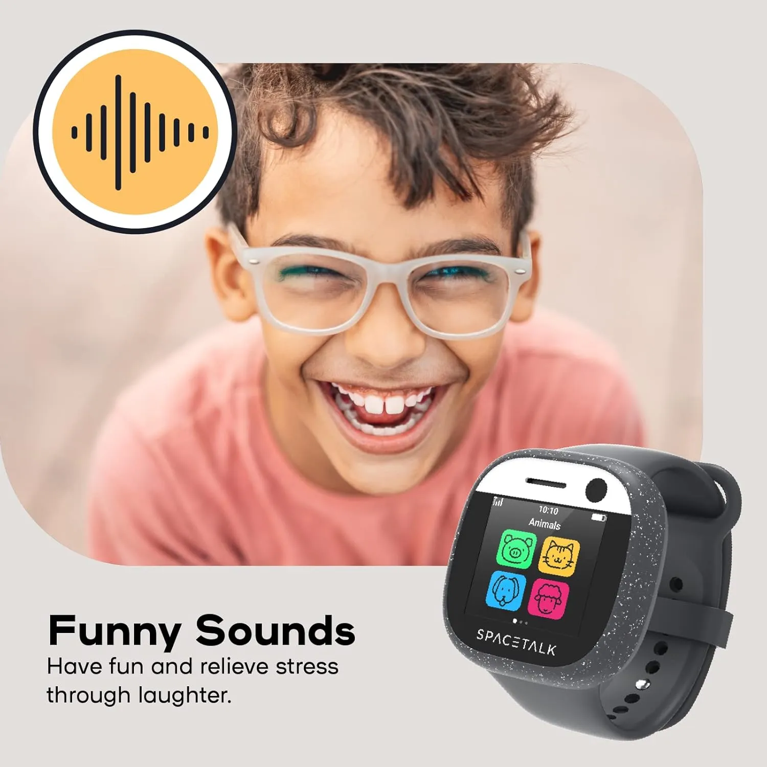 Tracker - SIM Included, Texting, SOS Button, Camera, School Mode (Midnight) SPACETALK Adventurer 4G Kids Smart Watch with Phone and clothe palatable GPS 