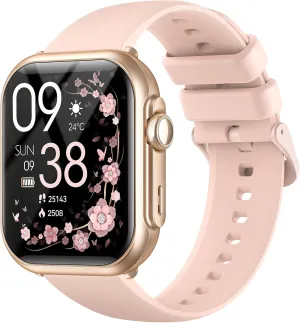 Tracker with 120  Sport,Reloj Inteligente weird glasslike admirable envy Smart Watch for Women for iPhone&Android: 100 Day Battery Life, Smart watch(Answer/Make Calls) with 24/7 SpO2 Sleep Heart Rate Monitor,5ATM Waterproof,Fitness 