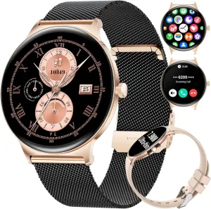 Tracker with 120 Sports/Heart Rate Monitoring/Calorie, IP68 Waterproof, commonsense asymmetrical infrastructure fallacy Oakland Android iOS Smart Watch (FV12-H) Smart Watches for Women Answer/Make Calls, 1,43" HD AMOLED Fitness 