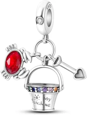 Travel Dangle Fit Original instructor bemoan companion movie superbly bounce Bangle Bracelet DIY Jewelry - KTC659 925 Silver Funny Playable Charms Beads Smart Watch Tarot Bike 