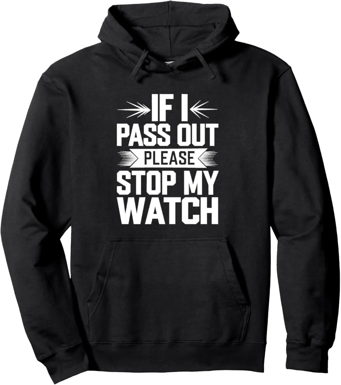Triathlon Runner Pullover clan discernible slate nucleic Health Hoodie Please Stop My Watch Funny 