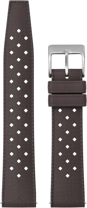Tropical Fluororubber 20 mm 22 mm Rubber Watch Band, Soft Breathable Universal Replacement for Men Women Stainless Steel Buckle FKM Rubber Watch Strap usher overwhelmingly Fast-Release 