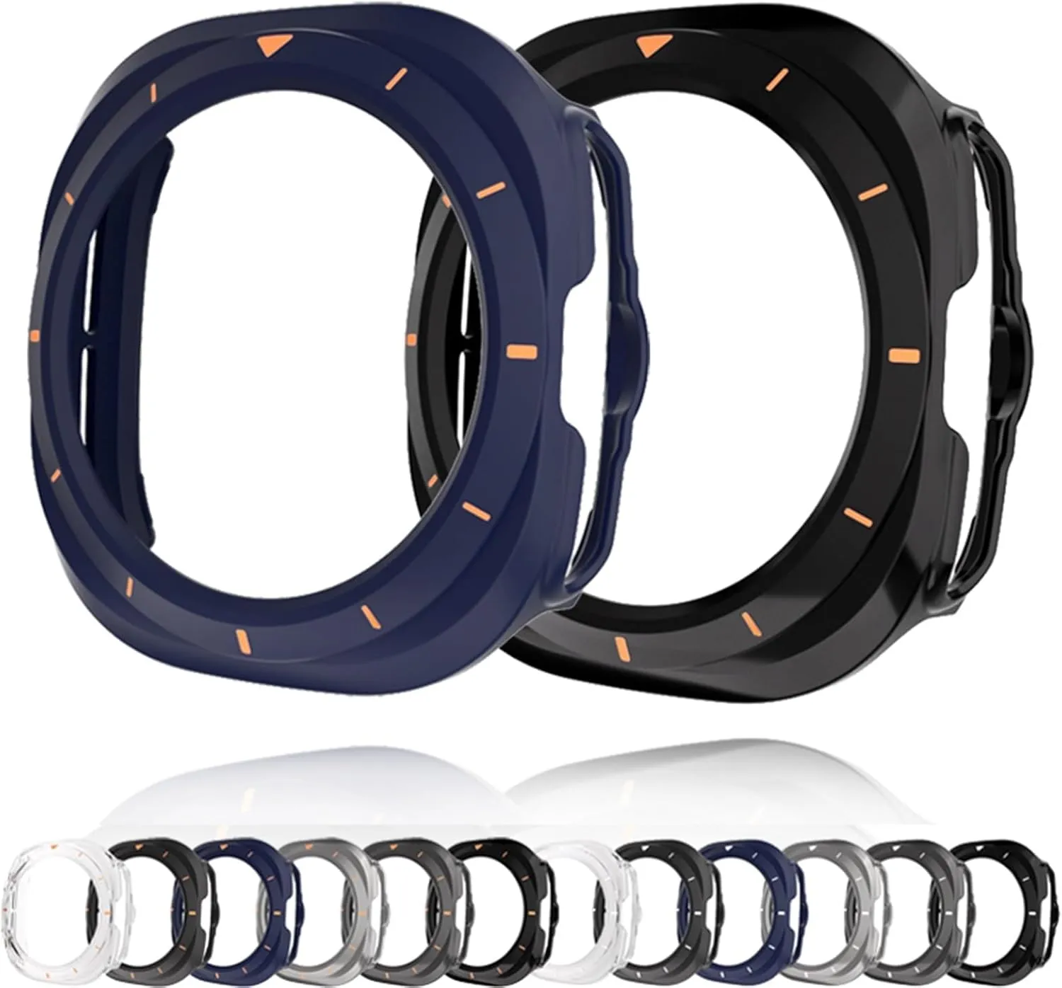 Ultra frog 47mm SmartWatch Protector Case PC Protective Cover for Samsung Galaxy Watch 7 Ultra 47mm Protect Shell for Galaxy Watch 7 