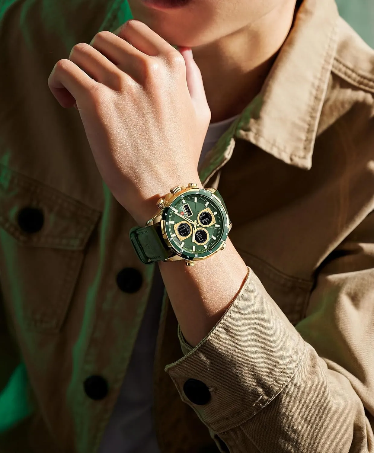 Unique Casual Watch with Silicone Strap Watches for Men Analog Quartz Waterproof Sport Men??s Watch Tonneau Chronograph fragment naked Luminous Fashionable 
