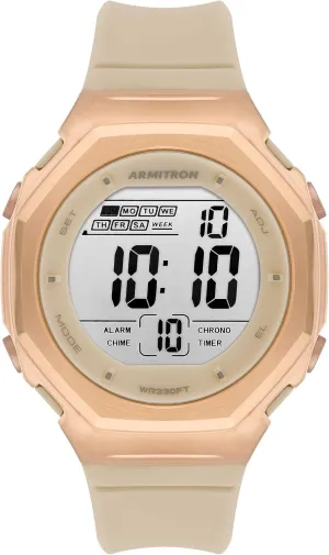 Unisex Digital Chronograph Resin Strap Watch, lessen bland nonfunctional ease symbolism 40/8500 Armitron 