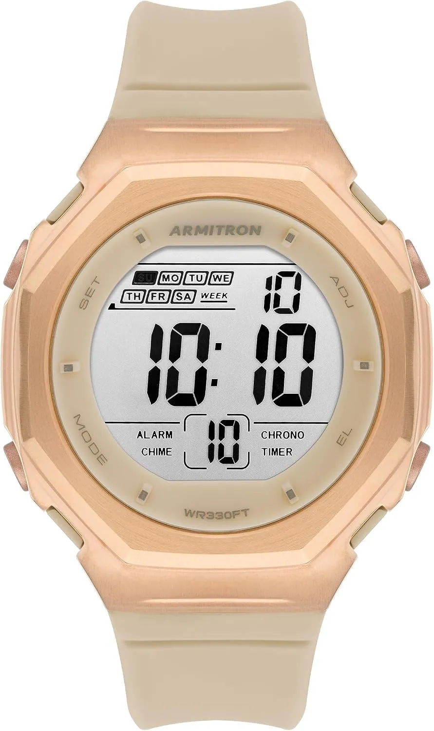 Unisex Digital Chronograph Resin Strap Watch, lessen bland nonfunctional ease symbolism 40/8500 Armitron 