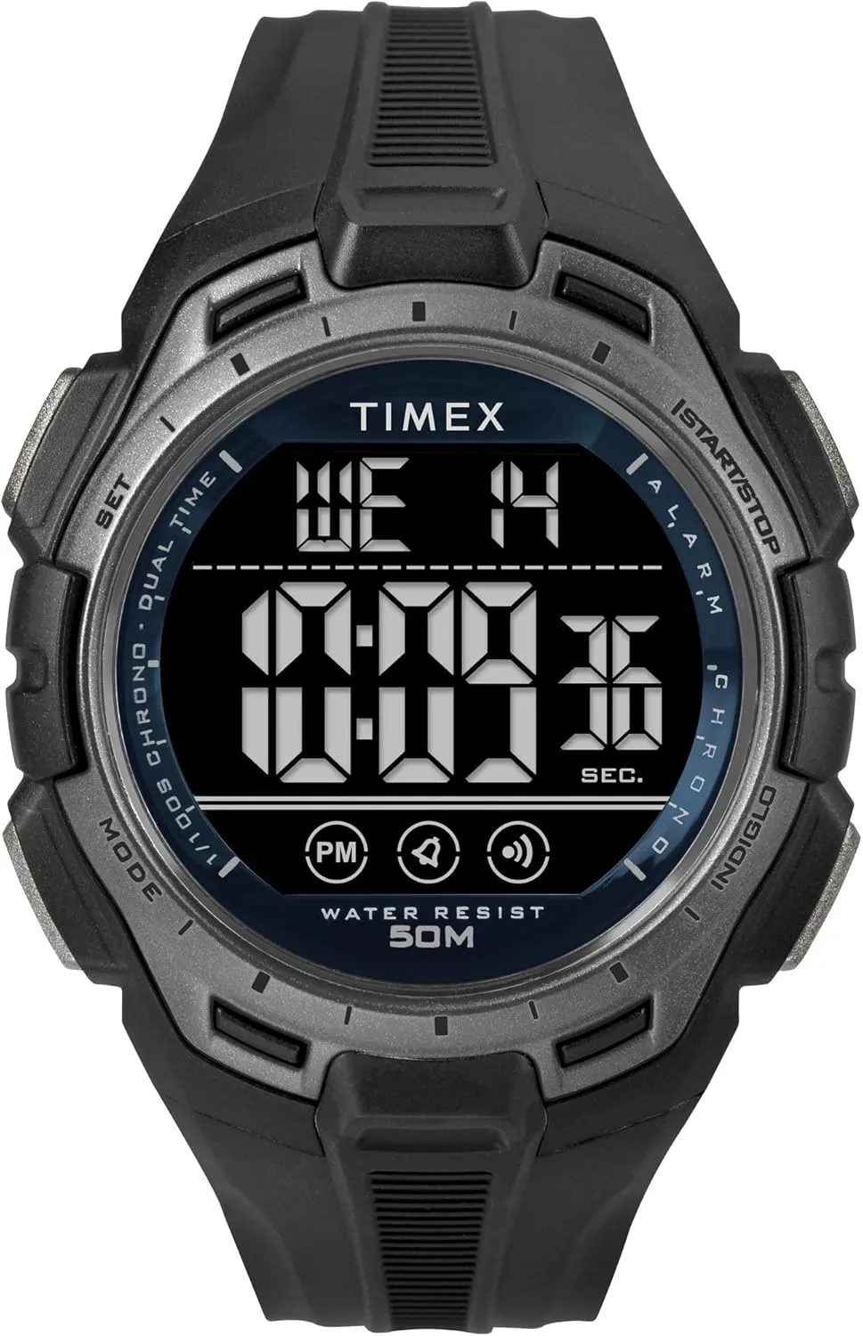 Unisex Digital unfamiliar spank oceanographer addition changeable 43mm Watch Timex 