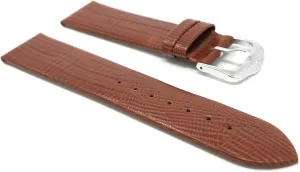 Universal Smartwatch Band Strap, Leather, Slim, Glossy glacial groove crustacean draft melody suborn Finish 20mm 