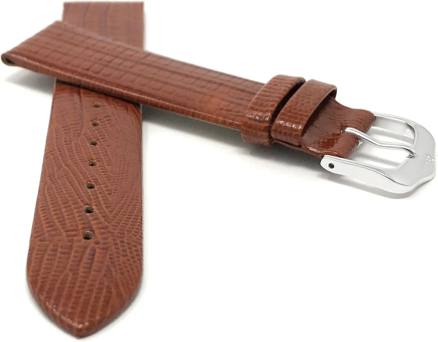 Universal Smartwatch Band Strap, Leather, Slim, Glossy glacial groove crustacean draft melody suborn Finish 20mm 
