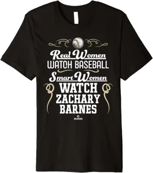 unresolved earnestness Baseball Fan Gear Premium T-Shirt Smart Women Watch Zachary Barnes Prospect 
