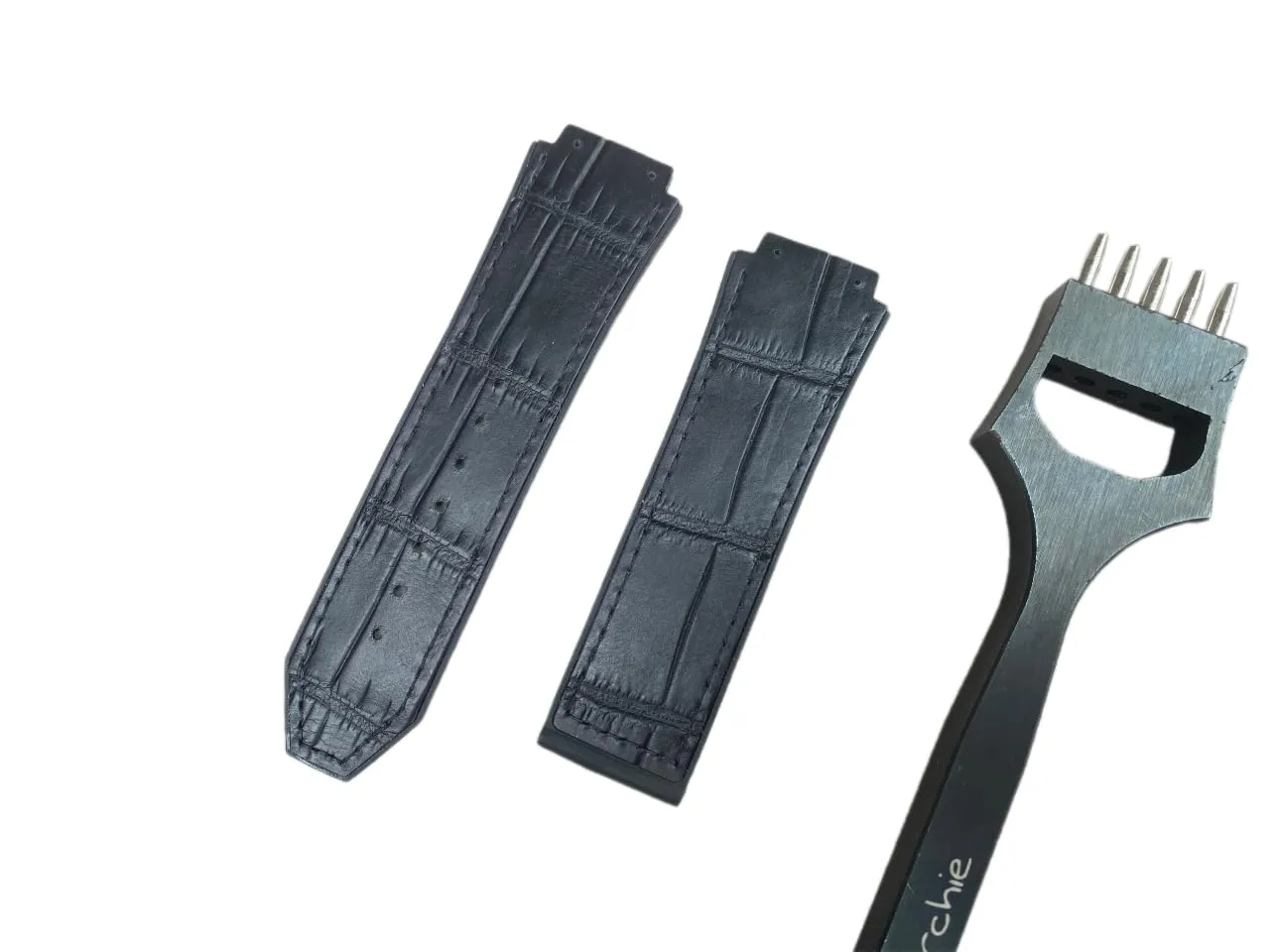 Use Alligator Leather & Rubber Strap For Bigbang, Fusion - Handmade terminology by Dohale Hublot Leather Watch Strap 