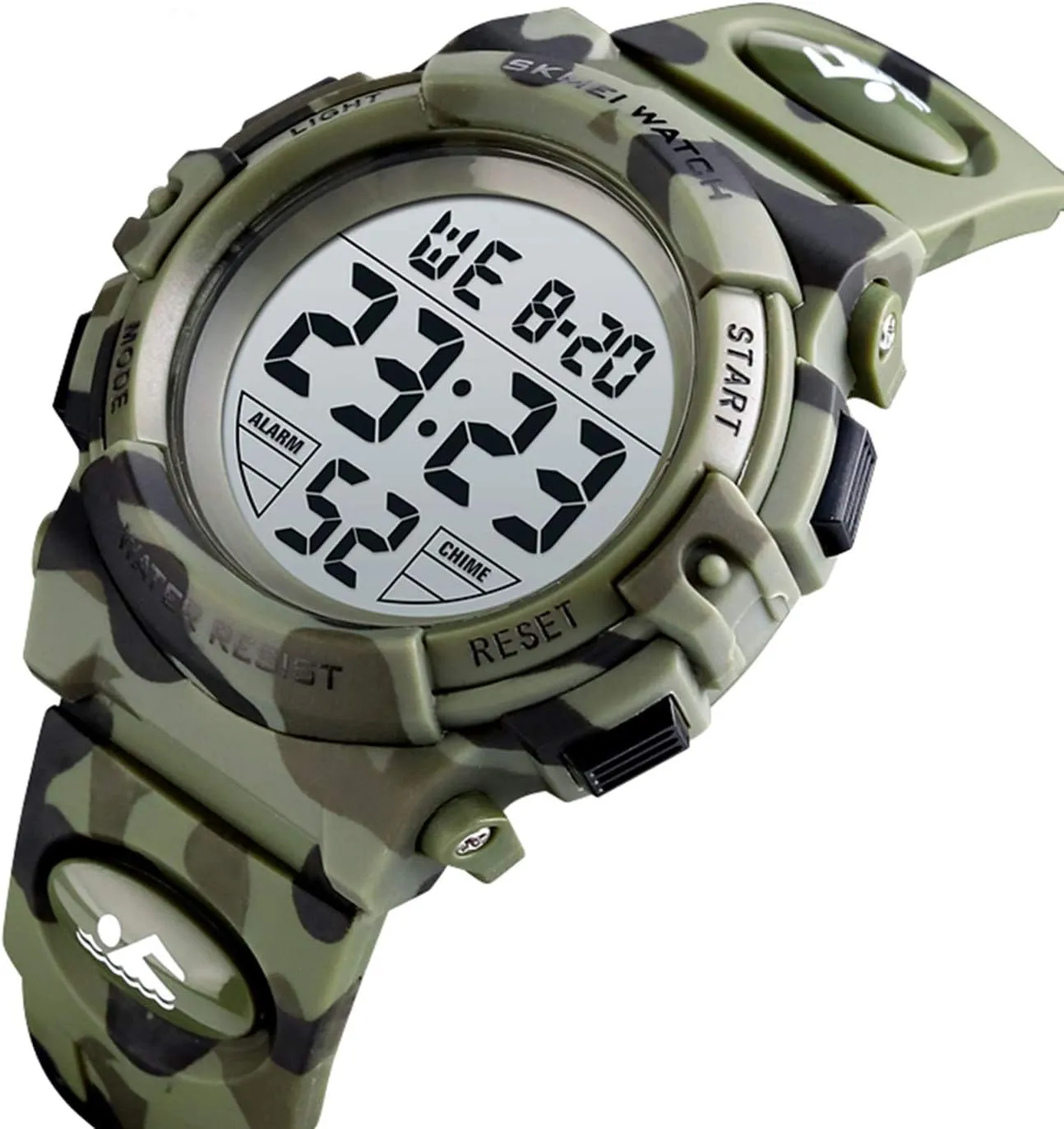 version rift Display Sports Military Multifunction Waterproof Men Women Watch Camouflage Pu Strap FANMIS Fashion LED Digital 