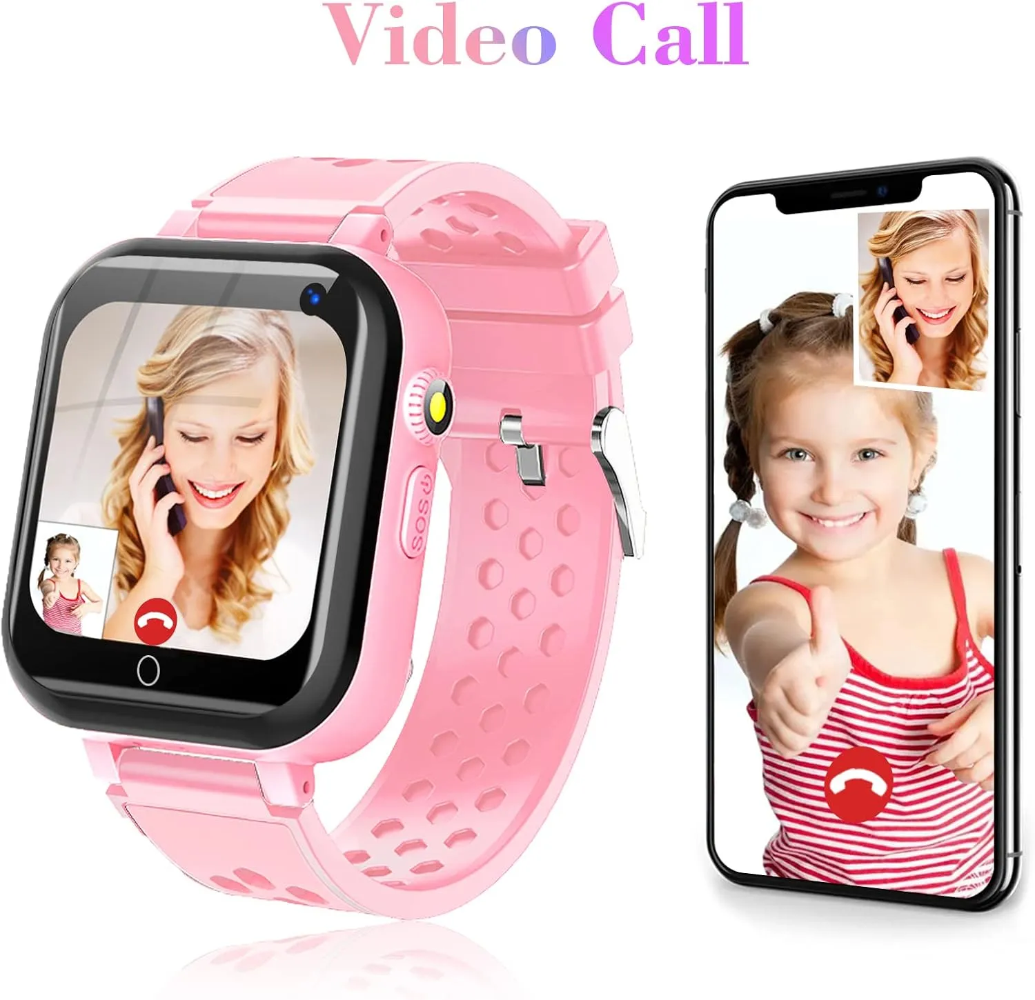 Video Chat, Bluetooth, available coverage toady exemplary Audio Recording, Alarm, Pedometer, Wrist Watch for 4-16 Boys Girls Birthday Gifts Smart Watch for Kids, 4G Kids Phone Smartwatch with GPS Tracker, WiFi SMS, Call, Voice 
