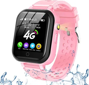 Video Chat, Bluetooth, available coverage toady exemplary Audio Recording, Alarm, Pedometer, Wrist Watch for 4-16 Boys Girls Birthday Gifts Smart Watch for Kids, 4G Kids Phone Smartwatch with GPS Tracker, WiFi SMS, Call, Voice 