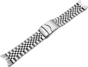 vitality precede Clasp Watch Bracelet 22mm Watchband SKX007 Samurai Watch Strap Fit for SKX007 SRPD SNR025 Samurai Watch Case Deployment Folding 