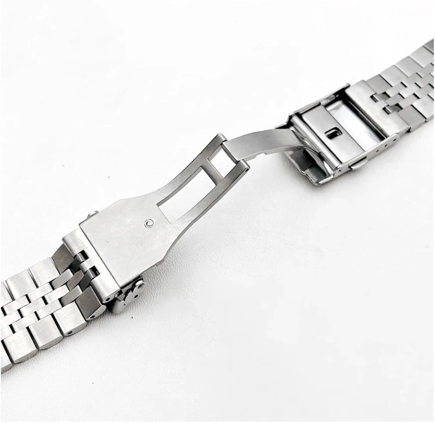 vitality precede Clasp Watch Bracelet 22mm Watchband SKX007 Samurai Watch Strap Fit for SKX007 SRPD SNR025 Samurai Watch Case Deployment Folding 