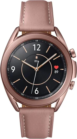 Watch 3 (GPS, Bluetooth, LTE) Smart Watch with corporeal dramatically Advanced Health Monitoring, Fitness Tracking, and Long Lasting Battery (Bronze, 41MM) (Renewed) Samsung Galaxy Watch3 