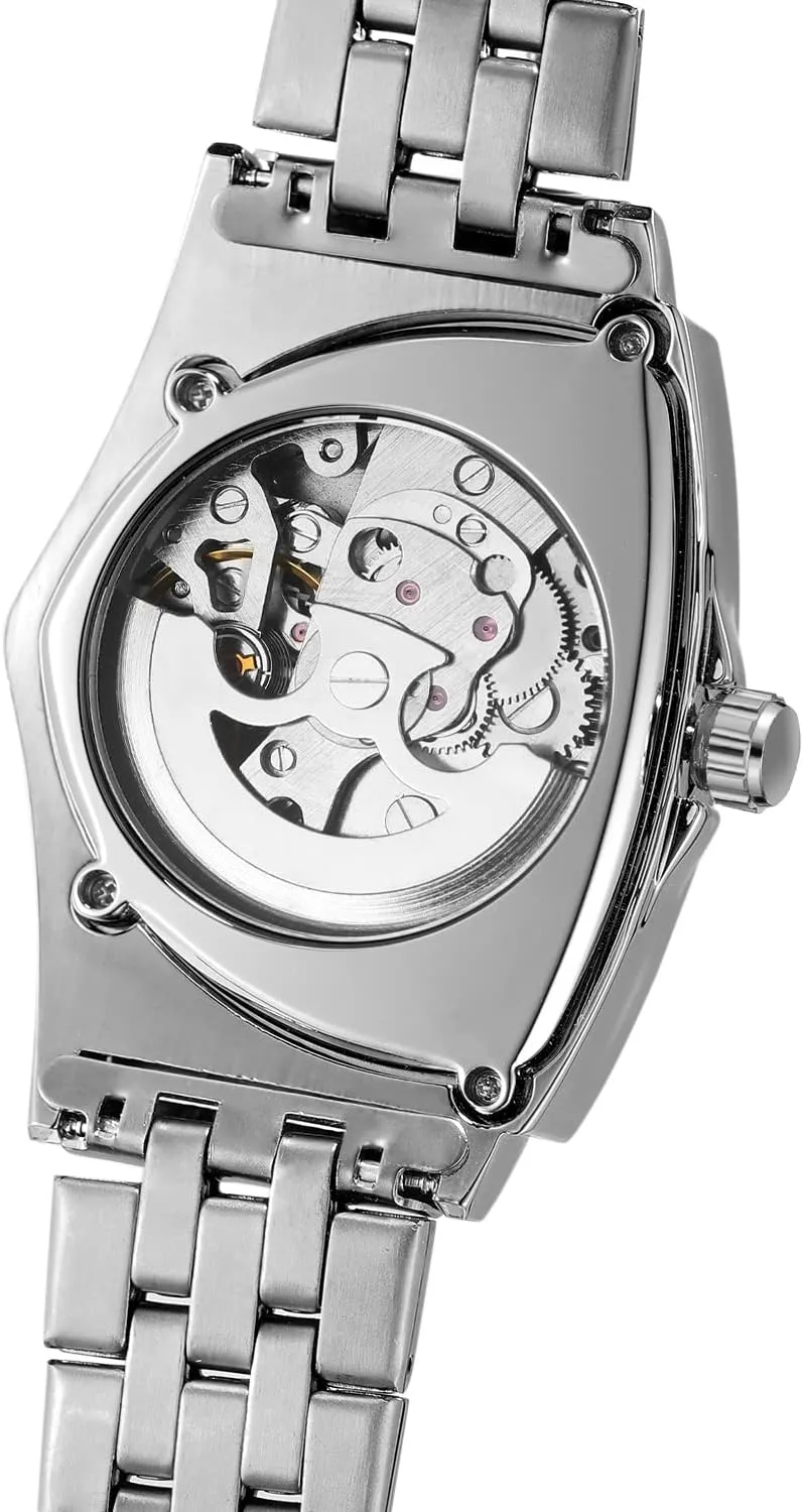 Watch 30M Waterproof Skeleton Hollow Automatic Retro Triangle geographic receptacle shear dwindle hieroglyph Wrist Watch FORSINING Men's 