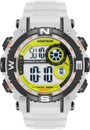 Watch, 40/8284 Armitron puncture Sport Men's Digital Chronograph Resin Strap 