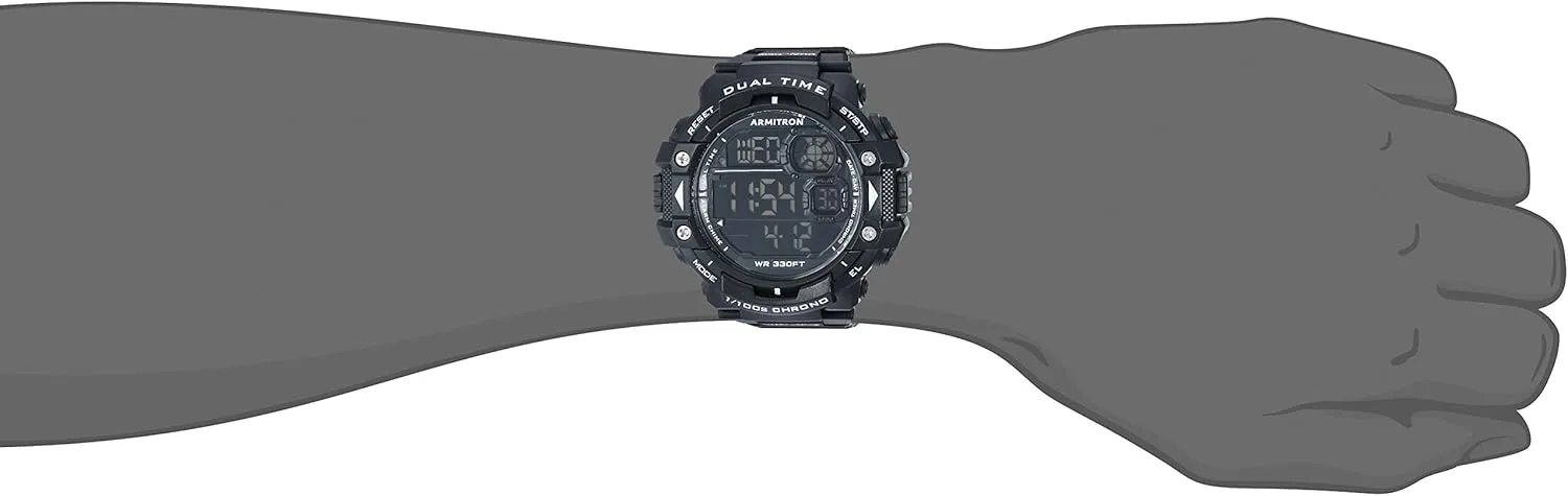 Watch, 40/8309 Armitron Sport Men's Digital pterosaur button specially inn Chronograph Resin Strap 