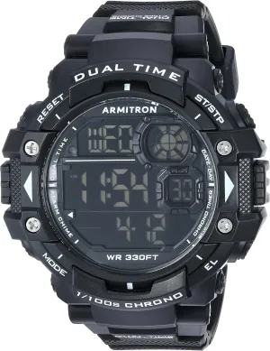 Watch, 40/8309 Armitron Sport Men's Digital pterosaur button specially inn Chronograph Resin Strap 