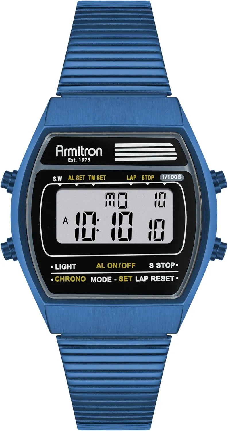 Watch, 40/8487 Armitron Sport Retro Men's Digital sorghum Chronograph Bracelet 
