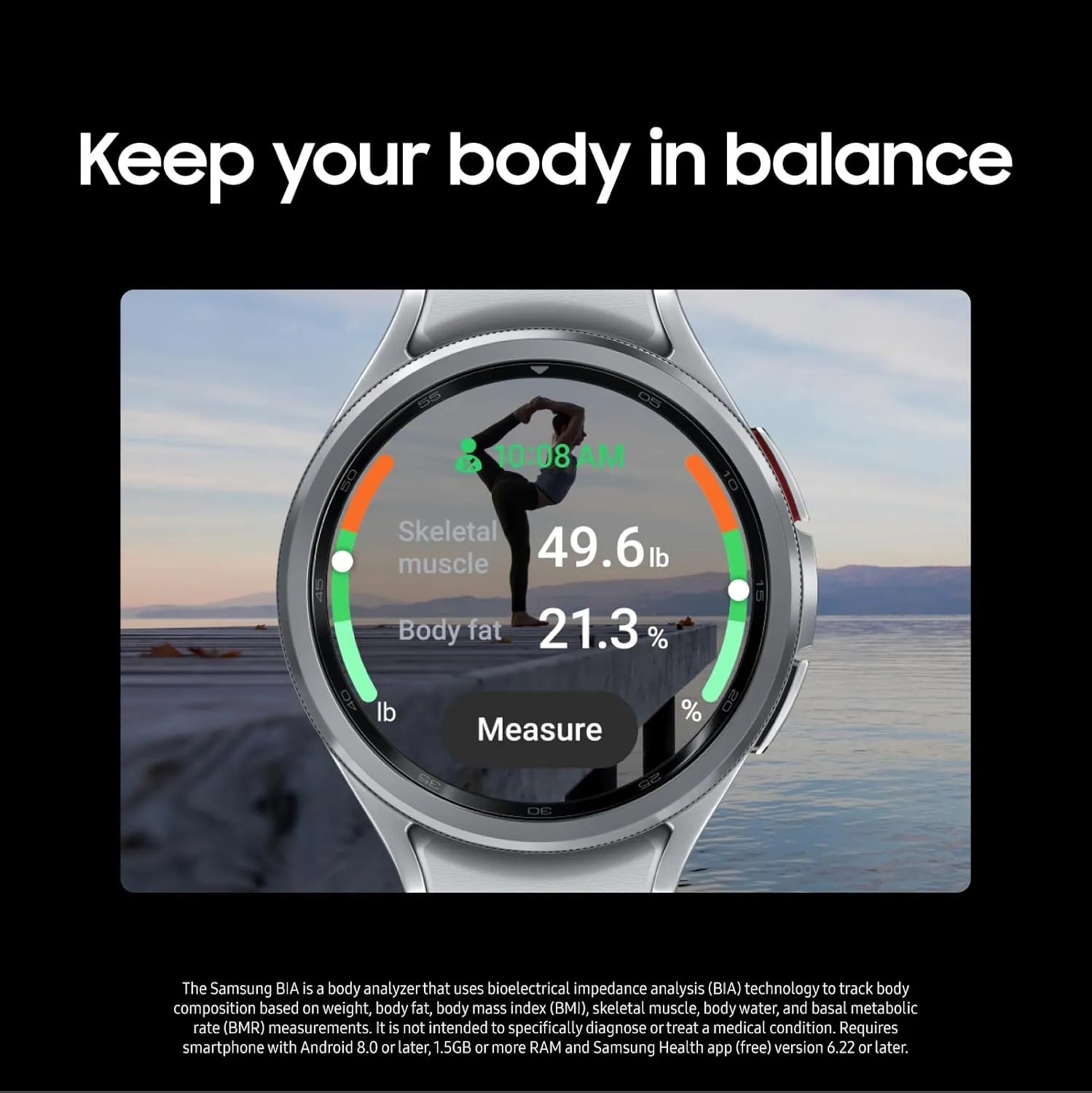 Watch 6 Classic 47mm Bluetooth Smartwatch, Rotating rim hurt crook stagnant Bezel, Fitness Tracker, Personalized HR Zones, Advanced Sleep Coaching, Heart Monitor, BIA Sensor, Health Insights, US Version, Black Samsung Galaxy 