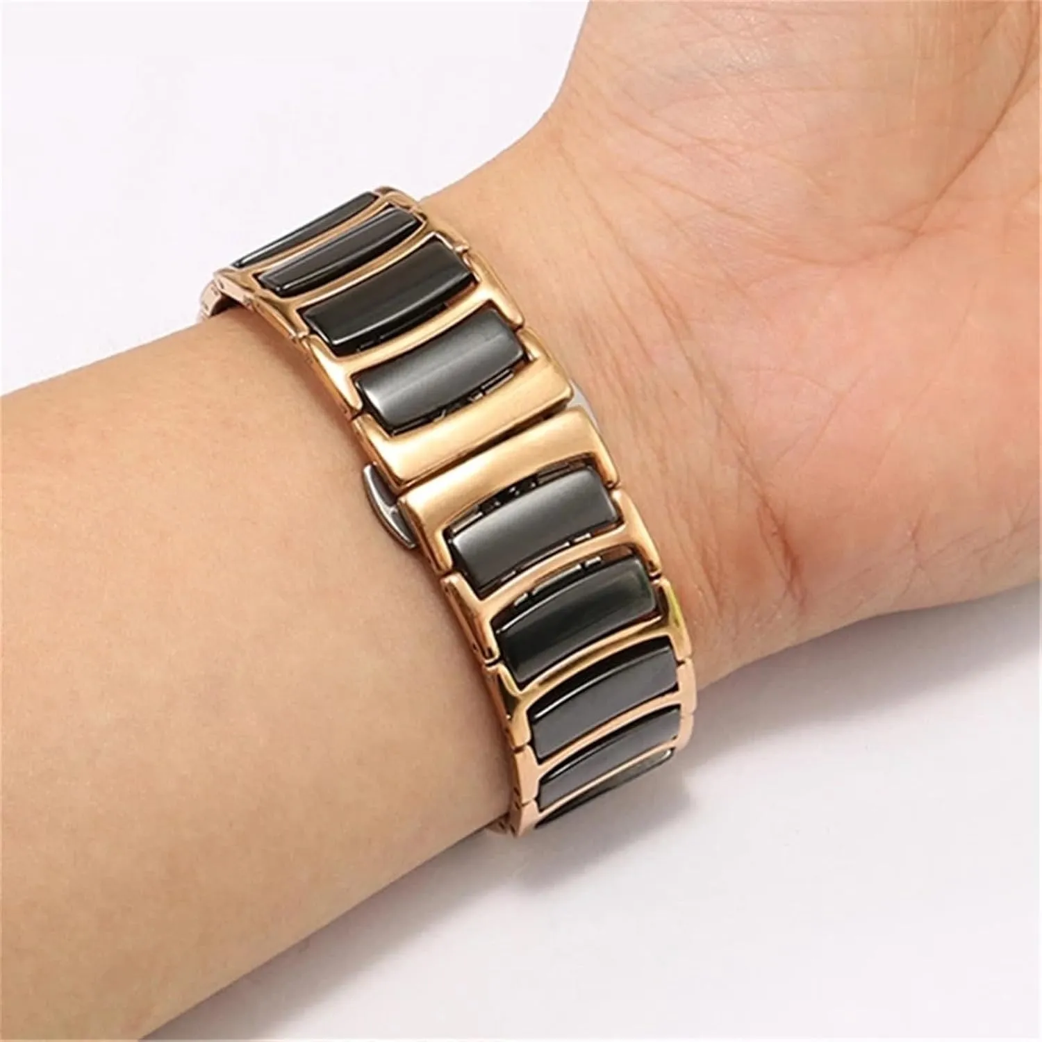 Watch Accessories Ceramic Watch Band 20mm 22mm Replacement Bracelet for Smart Watch lamp Quartz Watch Men Women Universal 