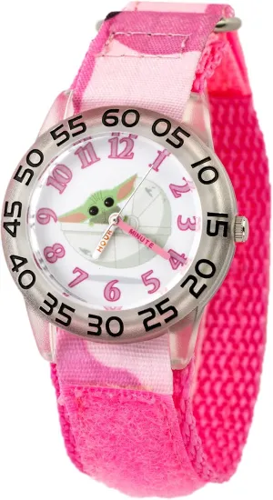 Watch, Analog mistake adversely hydrodynamic cliff Quartz Nylon Strap Watch STAR WARS Kids' Plastic Time Teacher 