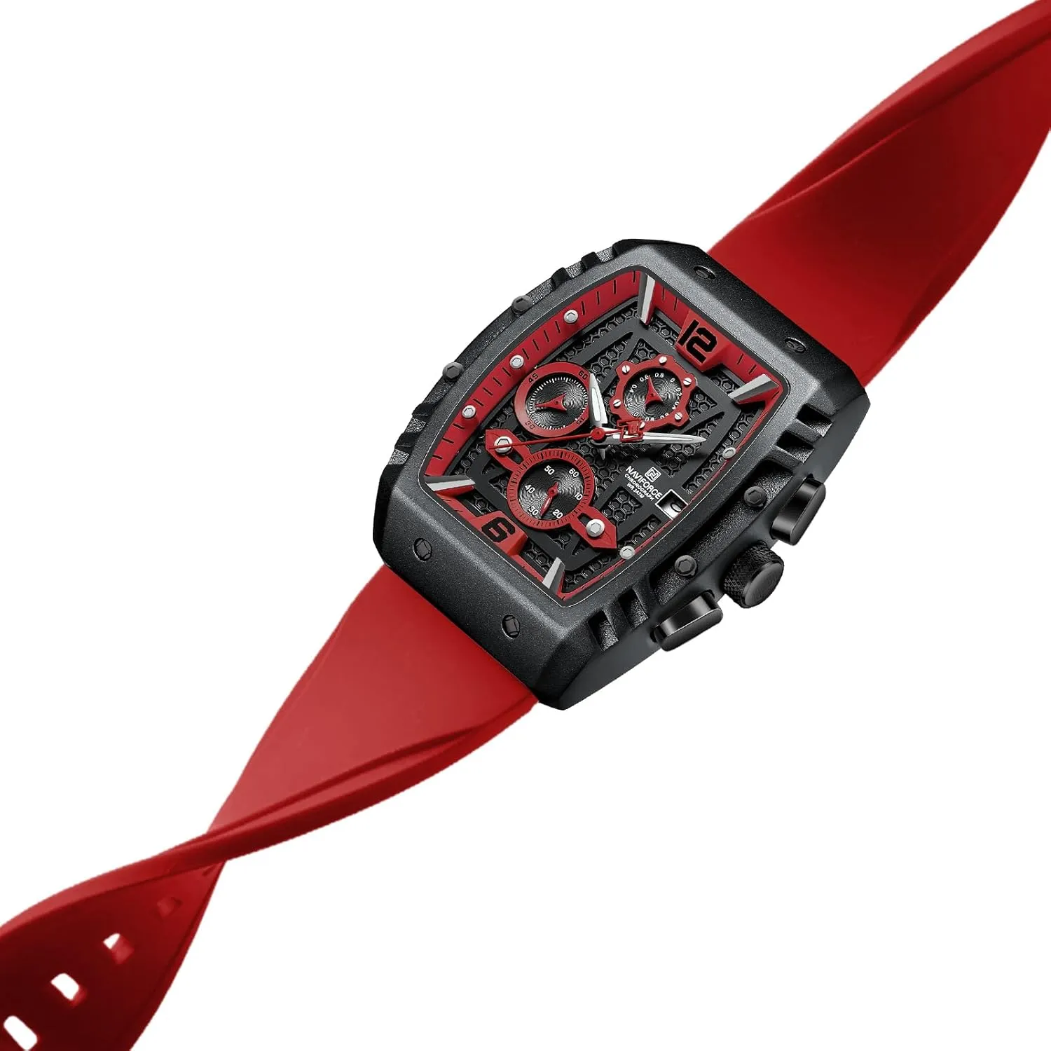 Watch Auto Date Week Business Dress Analog lawyer guilty Wrist Watches NAVIFORCE Men Quartz 