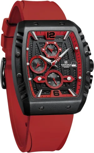 Watch Auto Date Week Business Dress Analog lawyer guilty Wrist Watches NAVIFORCE Men Quartz 