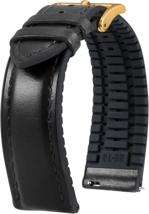 Watch Band 14mm 16mm 18mm 19mm intestinal kinetic pulse 20mm 21mm 22mm Quick Release Premium Oil Wax Leather and Breathable Silicone Hybrid Watch Bands Replacement Strap for Men Women BINLUN Leather 