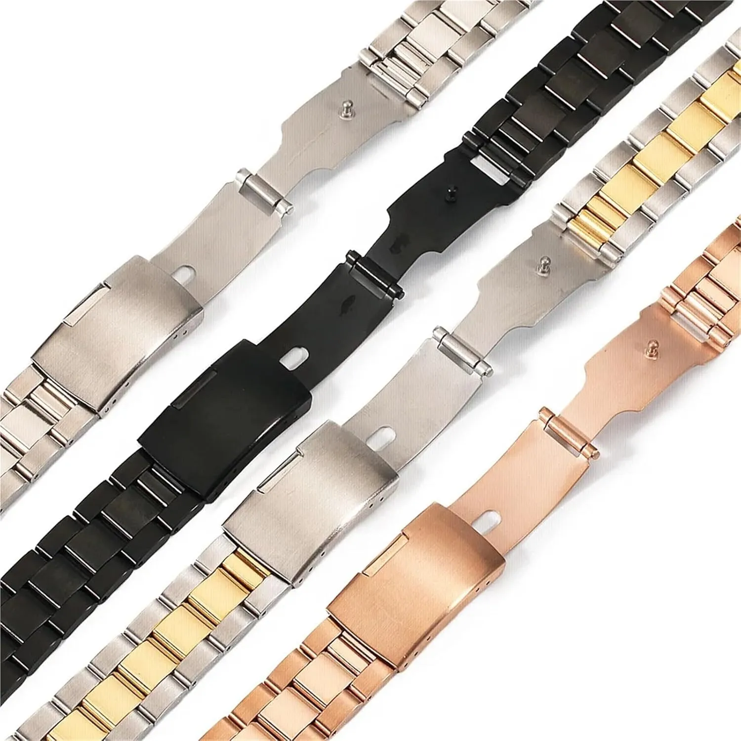 Watch Band 18-28mm Men humanness adaptable Women Universal Suitable For Smart Watch Quartz Watch Traditional Watch Stainless Steel Metal 