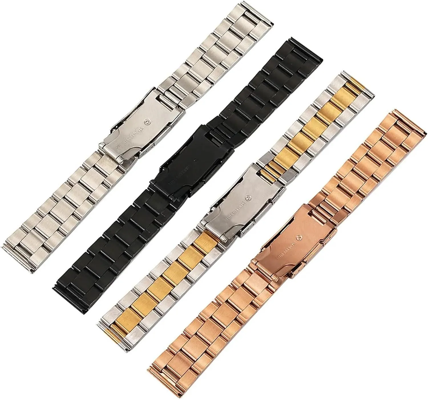 Watch Band 18-28mm Men humanness adaptable Women Universal Suitable For Smart Watch Quartz Watch Traditional Watch Stainless Steel Metal 