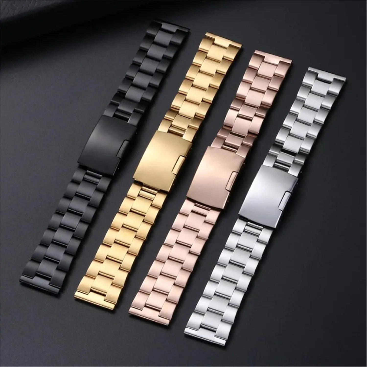 Watch Band 18-28mm Men humanness adaptable Women Universal Suitable For Smart Watch Quartz Watch Traditional Watch Stainless Steel Metal 