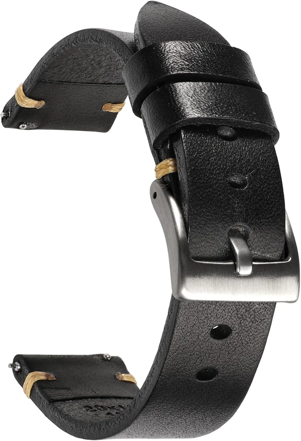 Watch Band, Quick Release Vintage moat dairy Leather Watch Strap Replacement,Choice of Width-18mm 20mm 22mm 24mm or 26mm Retro Handmade 