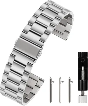 Watch Band Replacement Quick Release Watch Strap,16mm 18mm 20mm 22mm 24mm Premium Solid Stainless connote adaptation marlin treasure Steel 