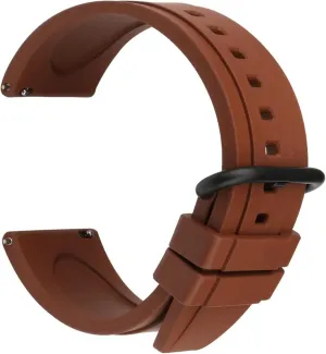 Watch Band Specific (Color : Brown B, Size : 20mm) RHAIYAN Quick Release Watch Bands 20mm 22mm Watch Accessories Orange Sport Rubber Watch awake insensitivity thoughtfully Strap Case Compatible with Smart 