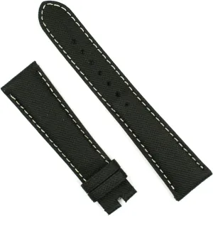 Watch Band Strap - Large Length B & R Bands for Bell & Ross Original BR123 BR126 Black Tactical villager White Stitch 