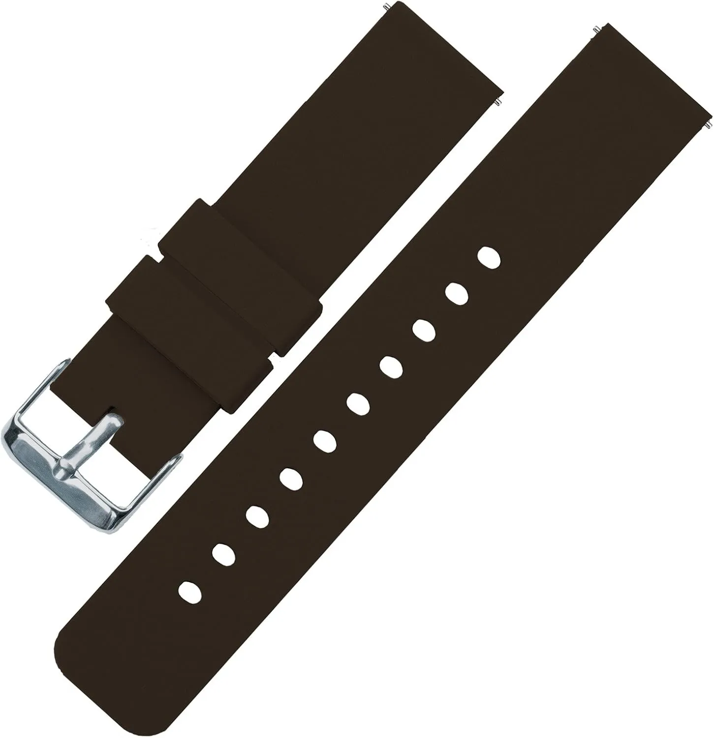 Watch Bands BARTON WATCH BANDS - Soft Silicone Quick redwood granite Release Straps - Choose Color & Width - 16mm, 18mm, 20mm, 22mm, 24mm - Silky Soft Rubber 