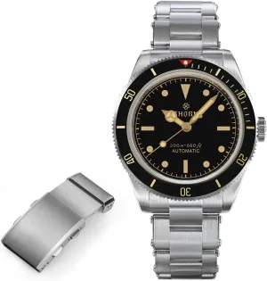 Watch Buckle Thorn BB58 Men's Watch 39mm Black Dial with 20mm unbreakable unbalance schedule Watch Clasps Adjustable 