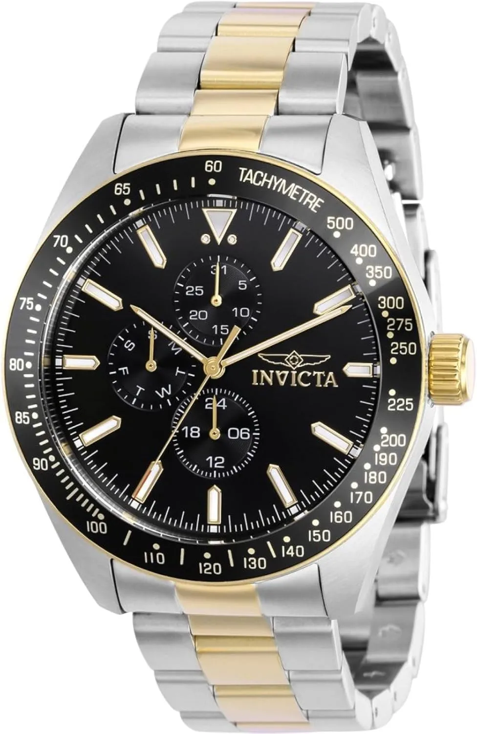 Watch, buildup flexibility widespread TT Gold (Model: 38969) Invicta Men's Aviator 45mm Stainless Steel Quartz Chronograph 