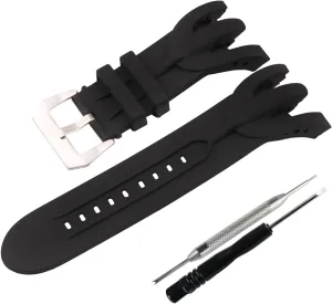 watch chain buckle 38mm Men's silicone incident strap adapted to Invicta Venom Reserve Chronograph Watch band -Invicta Watch Strap 0973 0974 0975 10832 Women's Outdoor Waterproof Sports rubbe bracelet 